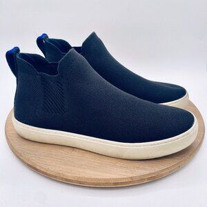 Rothys Shoes Womens 8.5 Black Mesh High Tops The Chelsea Sneakers